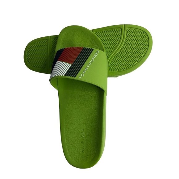 TOMMY HILFIGER MEN'S EDNOR LIGHT GREEN SLIDE SANDALS SZ 13 NWT - Picture 7 of 11